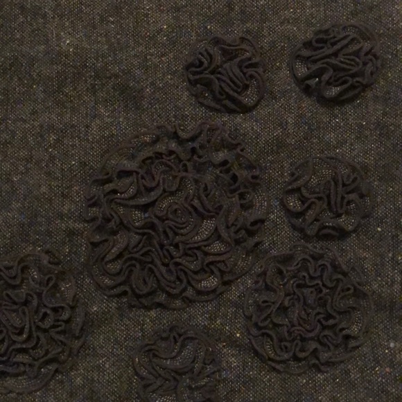 Brown Skirt with Flowers LOFT - Picture 2 of 5